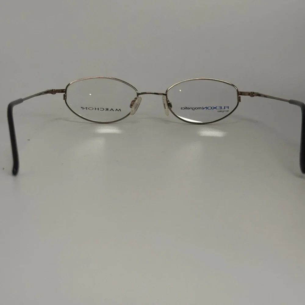 Marchon Flexon Magnetics 813 MAG Chestnut Eyeglasses Frames 46-18-135 Oval Brown